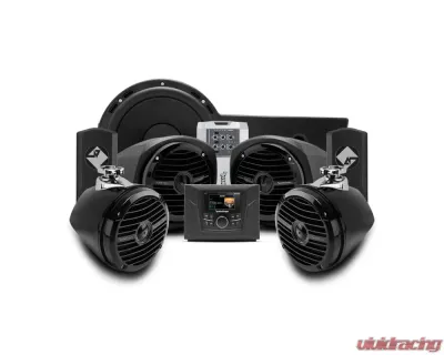 Rockford Fosgate Stage 4 400 Watt Stereo | Front Lower Speaker | Rear Speaker | Subwoofer Kit Polaris General Models - GNRL-STAGE4