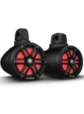 Rockford Fosgate M2 Black 8" Color Optix&trade; 2-Way Wake Tower Speakers (Pair)                                     - M2WL-8B - Image 8