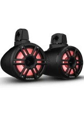 Rockford Fosgate M2 Black 8" Color Optix&trade; 2-Way Horn Loaded Wake Tower Speakers  (Pair)                                     - M2WL-8HB - Image 8
