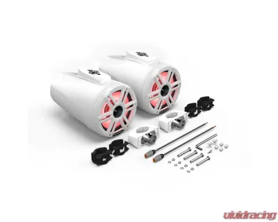 Rockford Fosgate M2 White 8" Color Optix&trade; 2-Way Horn Loaded Wake Tower Speakers  (Pair) - M2WL-8H