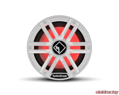 Rockford Fosgate M2 White 10" DVC 2-Ohms Color Optix Sealed Enclosure Marine Subwoofer - M2D2-10S