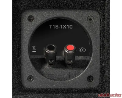 Rockford Fosgate Power Single 10" T1 Slim Sealed Loaded Enclosure - T1S-1X10