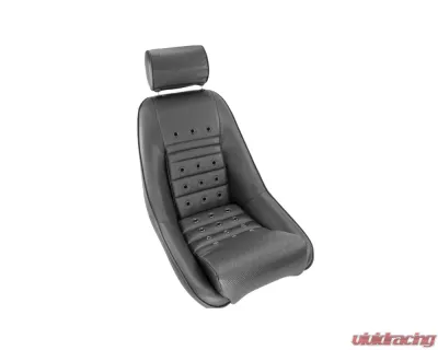 Cobra Black Vinyl Classic RS Forty Seat w/ Basket Weave Centers - C CLASSIC RS FORTY