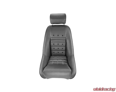 Cobra Black Vinyl Classic RS Forty Seat w/ Basket Weave Centers - C CLASSIC RS FORTY