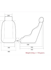 Cobra Black Leather Classic RSR (70s Porsche Style) w/ Headrest                                     - C CRSR-L-BK - Image 2