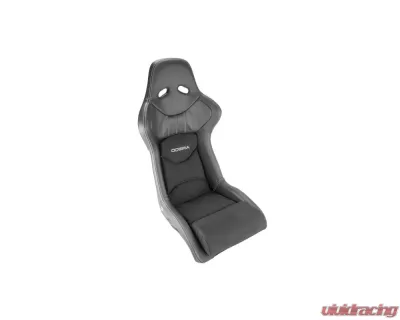 Cobra Black Leather Outer/Dinamica Center Nogaro Circuit GRP Composite Low Profile Seats - C N-STK-CL-G-L/D