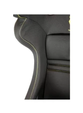 Cobra Black Spacer Fabric Sebring Profit GT GRP Seats w/ Yellow Stitching Walero                                     - C SEPF-X-BLK-W-GRP - Image 3