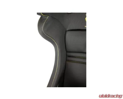 Cobra Black Spacer Fabric Sebring Profit GT GRP Seats w/ Yellow Stitching Walero - C SEPF-X-BLK-W-GRP