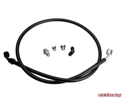 Fleece Performance Remote Turbo Oil Feed Line Kit for Duramax w/ 1/4 NPT Turbo Oil Inlet (S300/S400) - FPE-DTFL-S3S4-0116