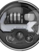 J.W. Speaker Heated Series Headlight Kit 8700 Evolution J3 Graphite Jeep Wrangler JKs | Wrangler Unlimited 2017+                                     - 0555613 - Image 3