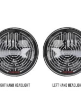 J.W. Speaker Heated Series Headlight Kit 8700 Evolution J3 Graphite Jeep Wrangler JKs | Wrangler Unlimited 2017+                                     - 0555613 - Image 4