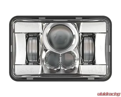 J.W. Speaker Model 8800 Evolution 2 DOT/ECE LED RHT Low Beam LED Headlights w/ Chrome Bezel - 0551371
