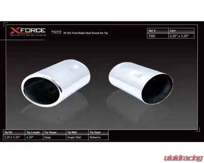XForce Exhaust Tail Pipe Tip - TS03