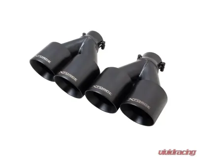 XForce Exhaust Tail Pipe Tip Onward Facelift Black Kia Forte Gt 2022+ - ESKC22BLKTP