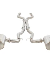 Xforce Stainless Steel Twin 3" System w/ Straight Pipe Centre Muffler & Varex Rear Mufflers Pontiac G8/Chevrolet SS Sedan                                     - ESVF74VKCS - Image 2