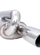 XForce 2.25" Twin-Loop Oval Muffler (Left Inlet)                                     - S12L-2.25 - Image 2