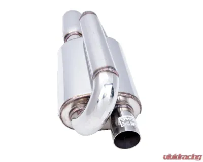 XForce 2.25" Twin-Loop Oval Muffler (Left Inlet) - S12L-2.25