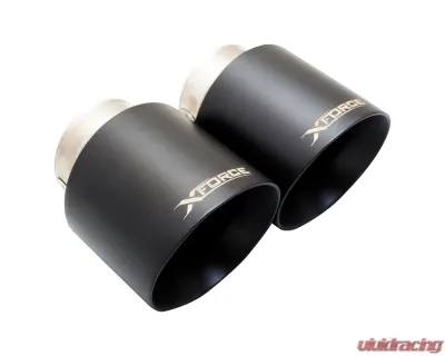 XForce Matte Black Tips BMW F22 M235i | M240i 2014-2016 - ESBM2SBLKTIP