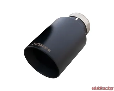 XForce Matte Black Look Round Angle Cut Tip Ford Bronco 2021-2025 - ESFB21BLKTIP