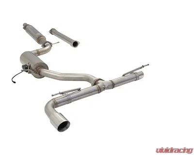 XForce Varex Valved Cat Back Exhaust System Volkswagen Golf TSI MK7 | MK8 2013+ - ESVW01VKCS