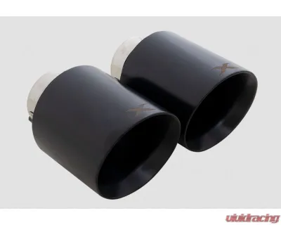 Xforce 4.5" Black Tips (Will fit Xforce system only) Toyota GR86|Subaru BRZ (ZN8/ZD8) 2022-2025 - ESBRZTIPSBK