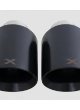Xforce 4.5" Black Tips (Will fit Xforce system only) Toyota GR86|Subaru BRZ (ZN8/ZD8) 2022-2025                                     - ESBRZTIPSBK - Image 2