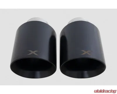 Xforce 4.5" Black Tips (Will fit Xforce system only) Toyota GR86|Subaru BRZ (ZN8/ZD8) 2022-2025 - ESBRZTIPSBK