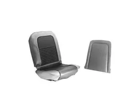 Scott Drake Full Set Coupe Upholstery Black Ford Mustang 1967