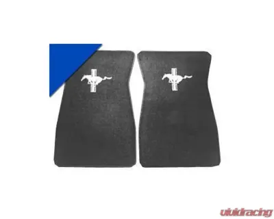 Scott Drake Embroidered Carpet Floor Mats Bright Blue Ford Mustang 1964-1968 - ACC-FM-EMB-BB