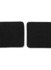 Scott Drake Embroidered Carpet Floor Mats Running Pony Logo Black Ford Mustang 1964-1973                                     - ACC-FM-EMB-BK - Image 3