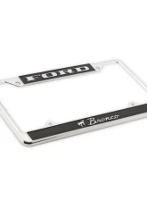 Scott Drake License Plate Frame for Ford Bronco 1966-1977, Chrome Zinc Metal Finish                                     - ACC-LPF-BRONCO - Image 2