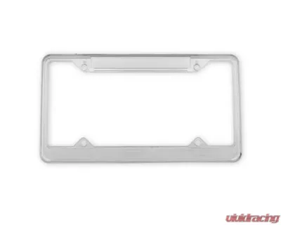 Scott Drake License Plate Frame for Ford Bronco 1966-1977, Chrome Zinc Metal Finish - ACC-LPF-BRONCO