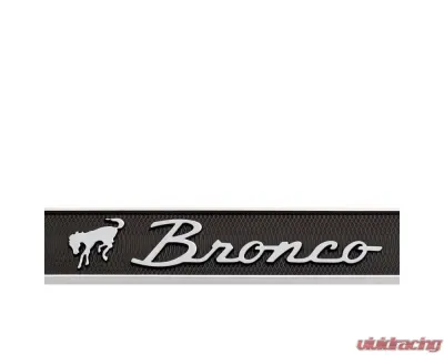 Scott Drake License Plate Frame for Ford Bronco 1966-1977, Chrome Zinc Metal Finish - ACC-LPF-BRONCO