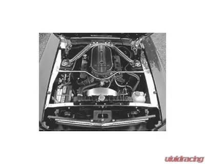 Scott Drake Underhood Stainless Trim Ford Mustang 1965-1966 - ACC-UHT-65