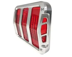 Scott Drake Sidewinder Billet Tail Light Bezels Ford Mustang 1964-1966