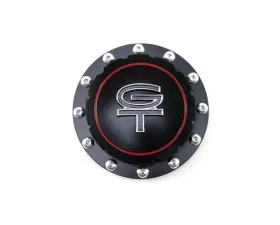 Scott Drake Billet Fuel Cap Black GT Emblem Ford Mustang 1964-1973