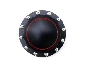 Scott Drake Billet Fuel Cap Black Plain Face Ford Mustang 1964-1973