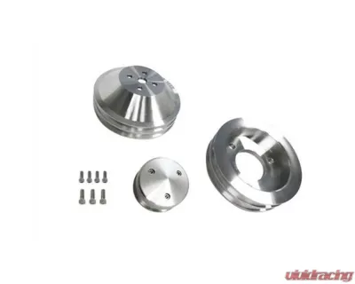 Scott Drake 390-428 Billet Pulley Kit w/o AC Ford Mustang 1967-1970 - B-F142
