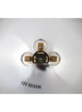 Scott Drake Headlight 7" Round Halogen Sealed Beam with FoMoCo Logo Ford Mustang 1964-1973                                     - C0DZ-13007-A - Image 4