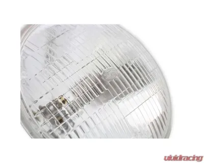 Scott Drake Headlight 7" Round Halogen Sealed Beam with FoMoCo Logo Ford Mustang 1964-1973 - C0DZ-13007-A