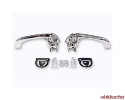 Scott Drake Door Handles Polished Chrome Ford Mustang 1964-1966 - C4DZ-6222404-5A