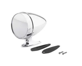 Scott Drake Exterior Mirror Bullet Chrome with Short Base and Convex Glass Passenger Side Ford Mustang 1964-1968