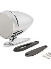 Scott Drake Chrome Bullet Exterior Mirror with Long Base and Convex Glass Ford Mustang 1965-1968                                     - C5RZ-17696-ALC - Image 6