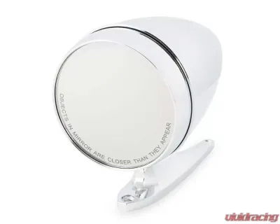 Scott Drake Chrome Bullet Exterior Mirror with Long Base and Convex Glass Ford Mustang 1965-1968 - C5RZ-17696-ALC