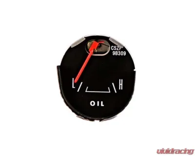 Scott Drake Oil Pressure Gauge Black for 1965 Ford Mustang C5ZF-9B309 - C5ZF-9B309