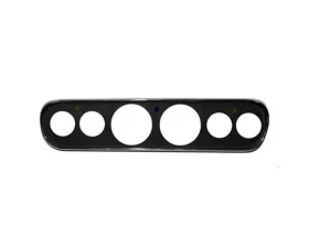Scott Drake 6 Hole Instrument Bezel Black Ford Mustang 1965-1966