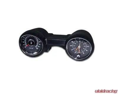 Scott Drake Rally Pac 8K RPM Plain Black No Logo Ford Mustang 1965 - C5ZZ-10B960K-NL