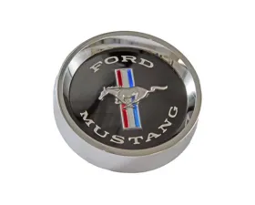 Scott Drake Styled Steel Wheel Center Cap Black Ford Mustang 1965-1966
