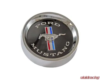 Scott Drake Styled Steel Wheel Center Cap Black Ford Mustang 1965-1966 - C5ZZ-1130-BK