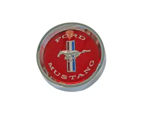 Scott Drake Styled Steel Wheel Center Cap Running Pony Red Ford Mustang 1965-1966